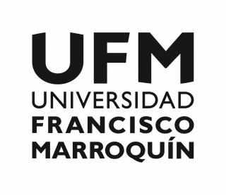 Logotipo tipográfico UFM en blanco y negro